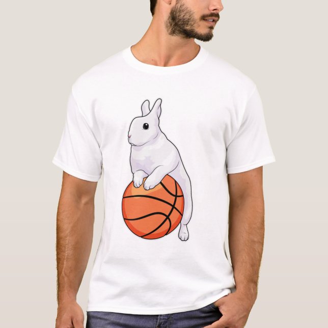 Bunny Basketball-spelare T Shirt (Framsida)