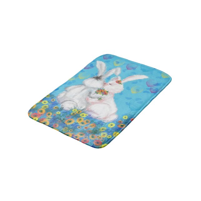 Bunny Bath Mat Gift Badrumsmatta (Vinklad)