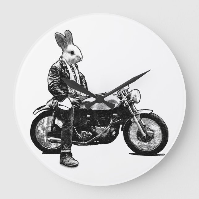 Bunny biker stor klocka (Framsida)