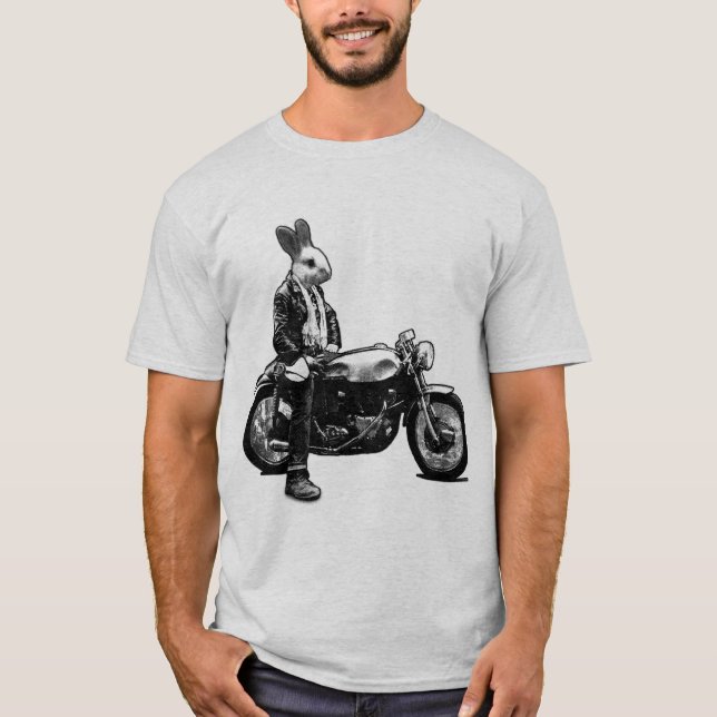 Bunny biker tee shirt (Framsida)