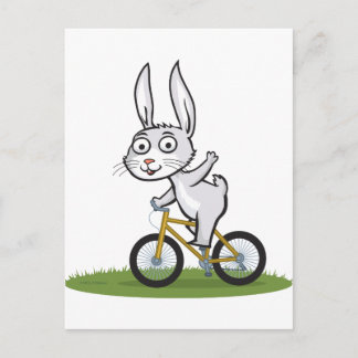 Bunny Biker Vykort