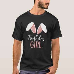 Bunny Birthday Girl Matching Family Födelsedagsfes T Shirt