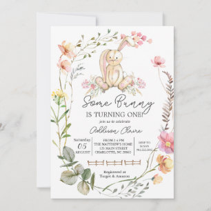 Bunny Birthday-inbjudan... en idiot vänder. Inbjudningar