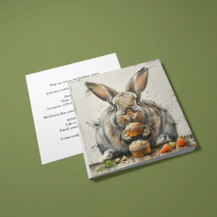 Bunny Birthday Inbjudningar