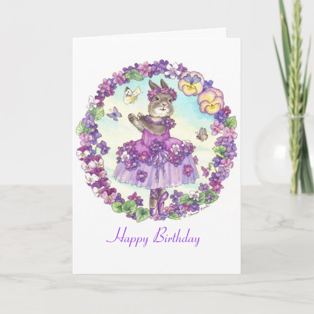 Bunny Birthday-kort Kort (Framsida)
