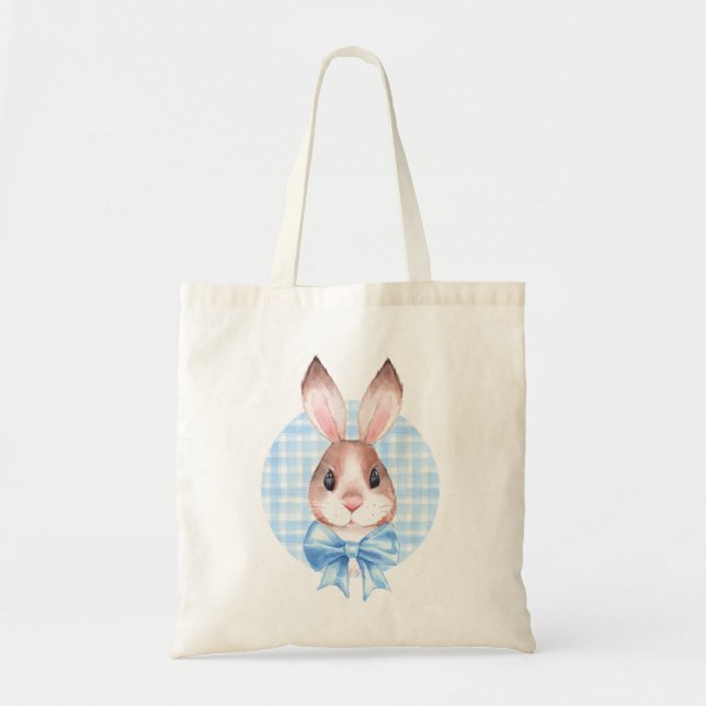 Bunny. Blå båge Tygkasse (Framsidan)