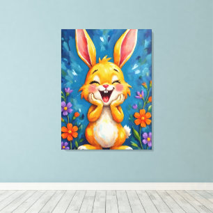 Bunny Bliss Canvastryck