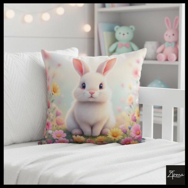 Bunny Bliss Pillow Kudde (Skapare uppladdad)