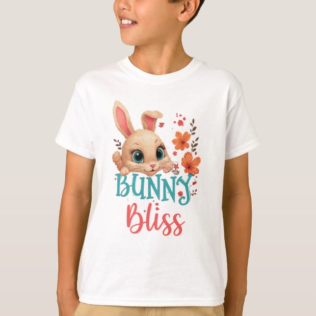 Bunny Bliss T Shirt (Framsida)