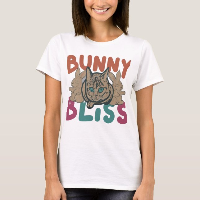 Bunny Bliss T Shirt (Framsida)