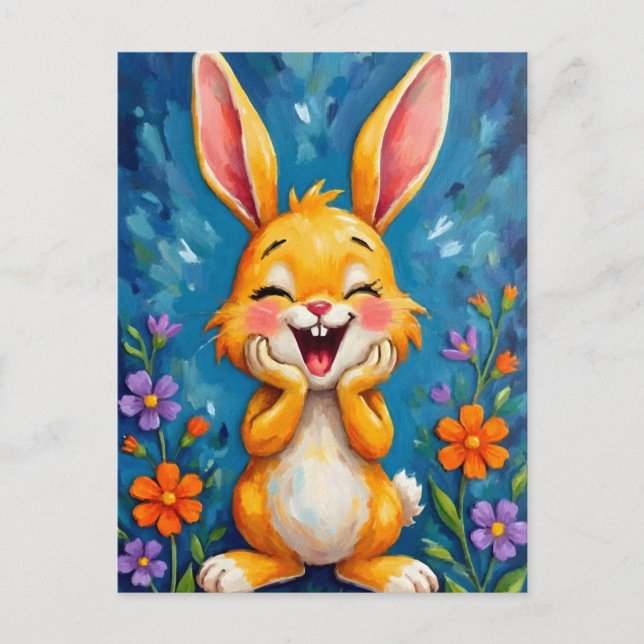 Bunny Bliss Vykort (Framsida)