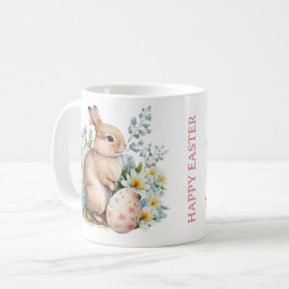 Bunny & Blommigt Egg Kaffemugg