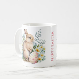 Bunny & Blommigt Egg Kaffemugg
