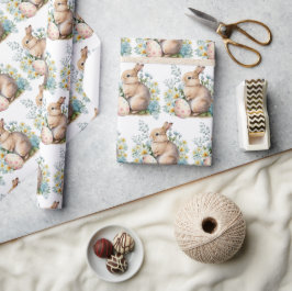 Bunny & Blommigt Egg Presentpapper