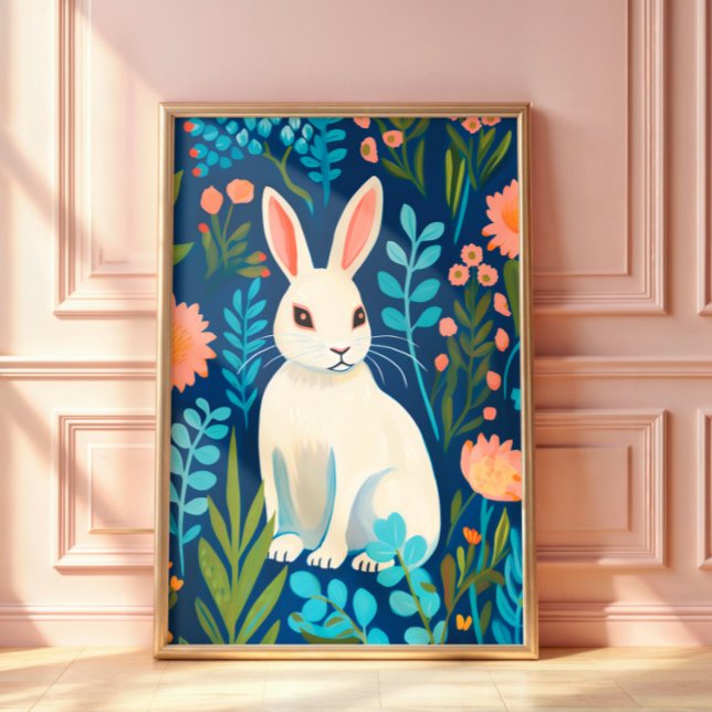 Bunny Blommigt Poster (Skapare uppladdad)
