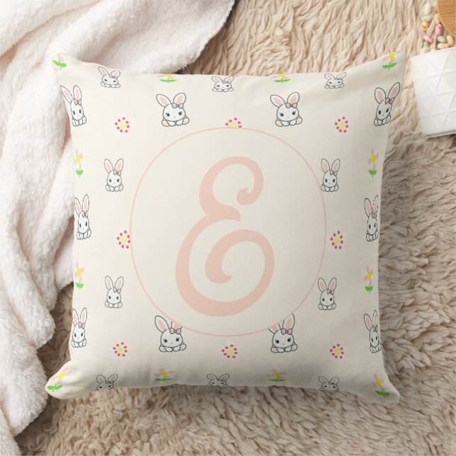 Bunny Bloom Delight Kudde (Filt)