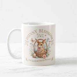 Bunny Blossom Easter Rabbit in Floral Basket Kaffemugg