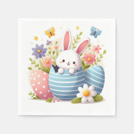 Bunny Blue Egg Party Pappersservett