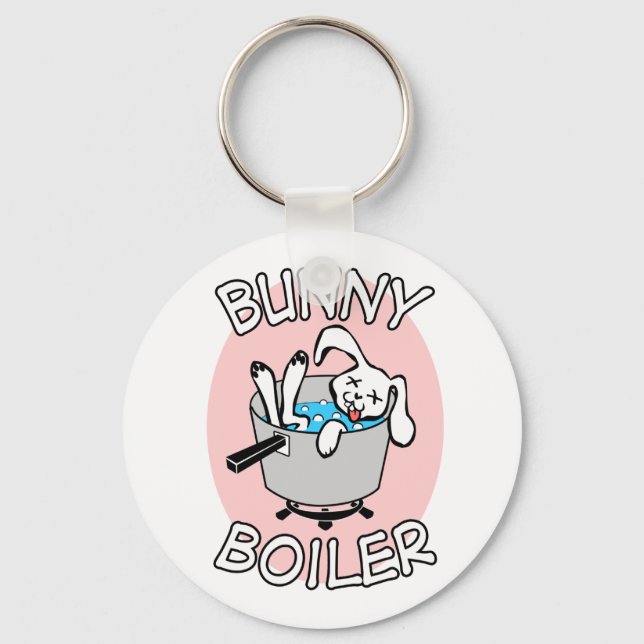 Bunny Boiler Keychain Nyckelring (Framsida)
