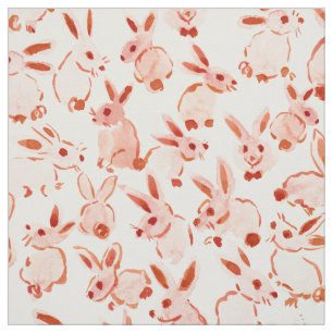 BUNNY BOMB Mjuka persikofärgade kaniner Tyg