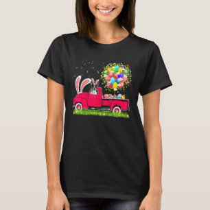 Bunny Boston Terrier Glad påsk Eggs Träd T Shirt