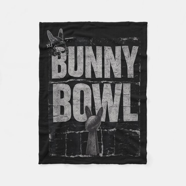 Bunny Bowl Funny Halftime Show 2026  Fleecefilt (Framsidan)