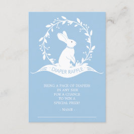 Bunny Boys Baby Shower Diaper Raffle Biljett Inbjudningar