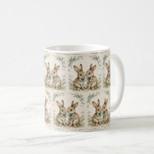 Bunny Breeze Mugg: Vår Sip Joy 🍃 🐇 Kaffemugg