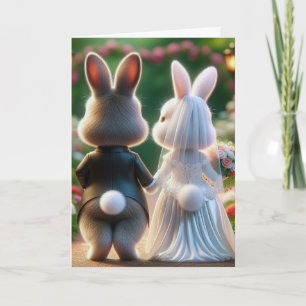 Bunny Bröllop Grattisar Kort