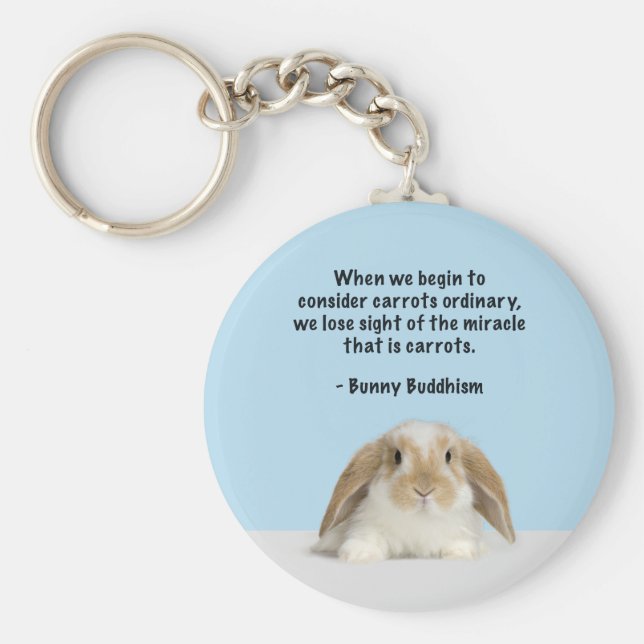 Bunny Buddhism Basic Keychain Nyckelring (Framsidan)