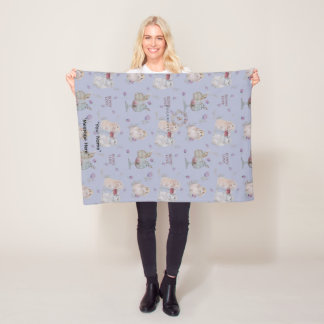 Bunny Buddies Baby Fleece Blanket