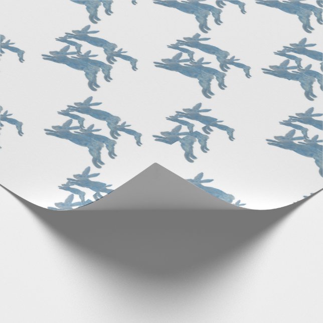 Bunny Bunnies Rabbit Stampede Presentpapper (Hörn)