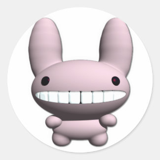 Bunny Bunny Sticker Runt Klistermärke