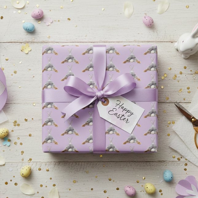 Bunny Butt Svan Funny Cute Påsk Vår Presentpapper (Skapare uppladdad)