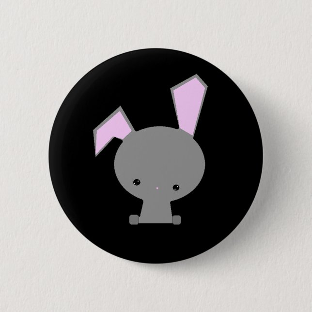 Bunny Button Pin Kawaii Cute Knapp (Framsida)