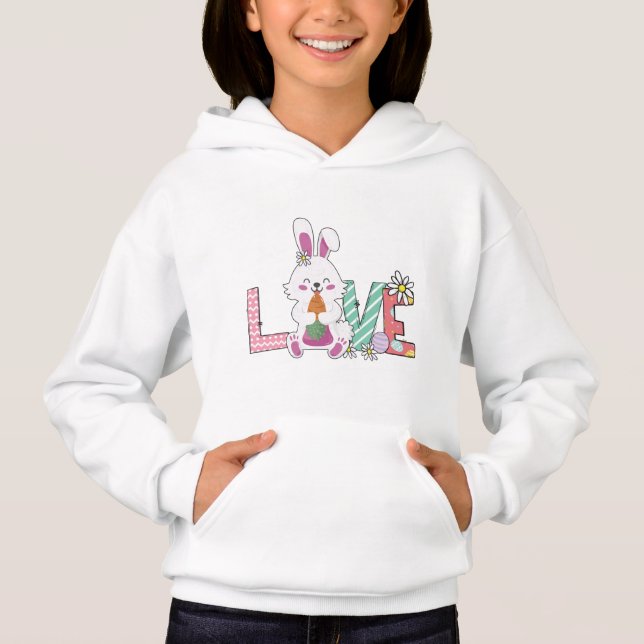Bunny Celebrates Påsk Day T Shirt (Framsida)