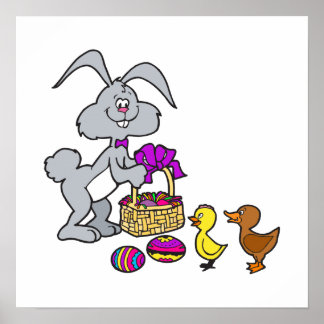 Bunny Chick och ägg Poster