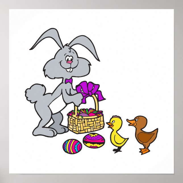 Bunny Chick och ägg Poster (Framsidan)
