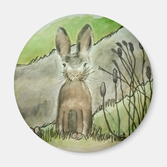 Bunny cirkelmagnet magnet (Framsidan)
