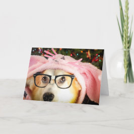 Bunny Corgi Påsk hälsning Kort