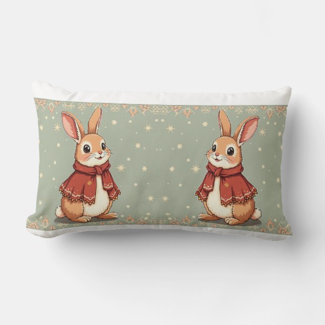 Bunny Cuddle Pillow Lumbarkudde (Framsida)