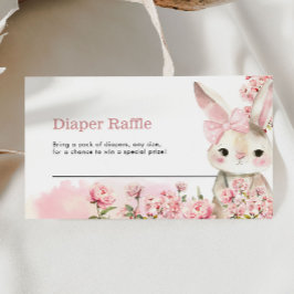 Bunny Diaper Raffle-höljeskort Tilläggskort