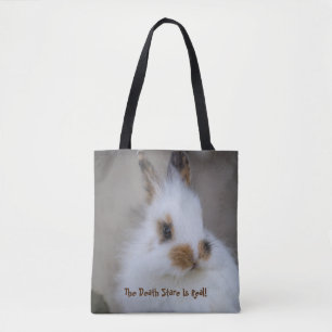 BUNNY Dödsstenen är verklig! Lägg till eget foto Tygkasse