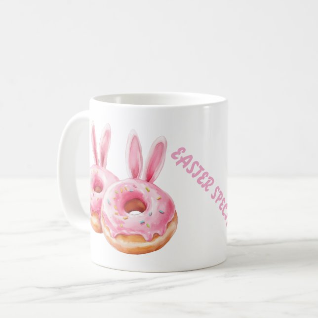 Bunny Donut Delight Kaffemugg (Framsida vänster)