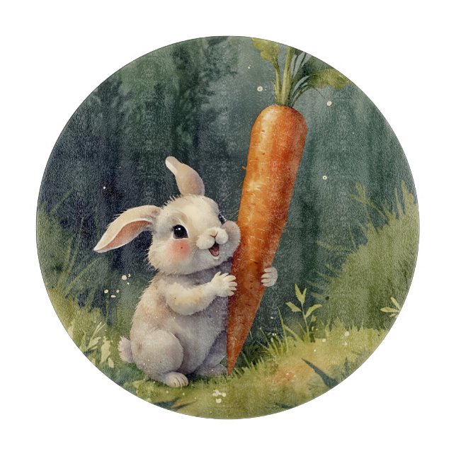 Bunny Dreams: Whimsical Glass Cshing Board (Framsidan)