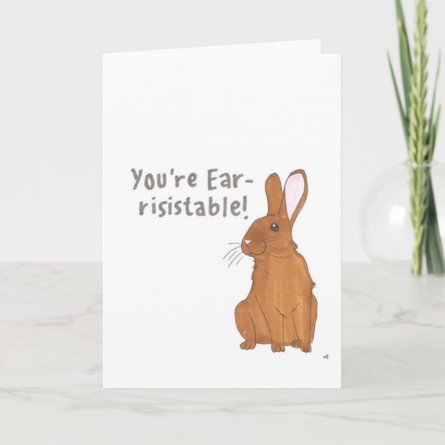 Bunny Ear-resistable Card Tack Kort (Framsida)