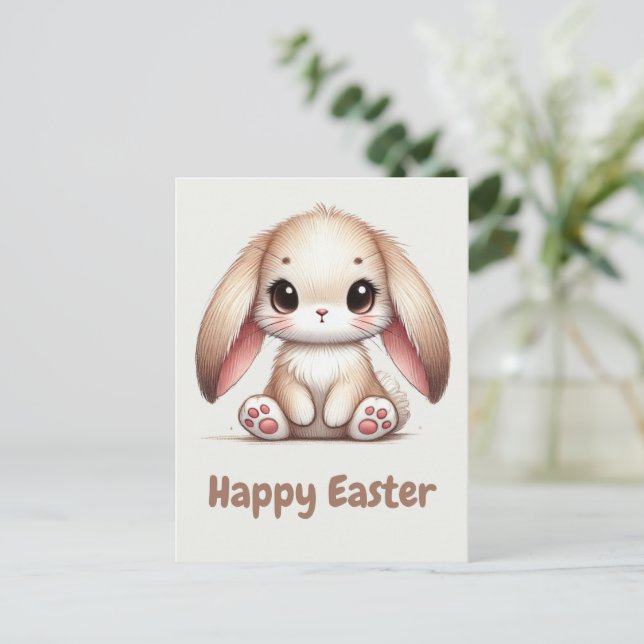 Bunny Eared  Vykort (Stående Fram)