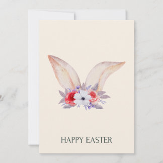 Bunny Ears Easter Party Invitation Inbjudningar