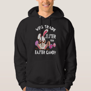 Bunny Eat Chocolate Eggs kommer att vara ett hande Hoodie