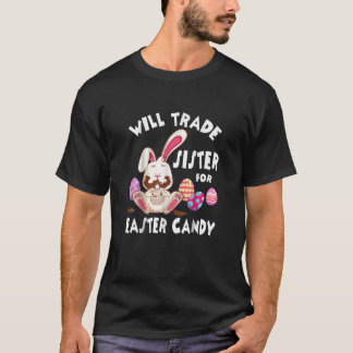 Bunny Eat Chocolate Eggs kommer att vara ett hande T Shirt